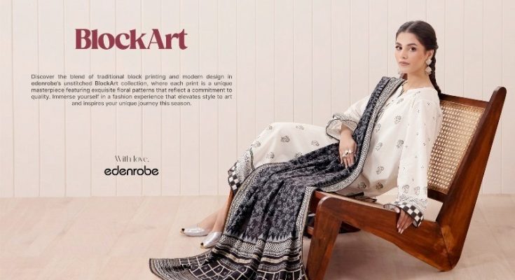 BlockArt - Merak Unstitched Women Dresses Fall Collection 2024 By edenrobe (1)