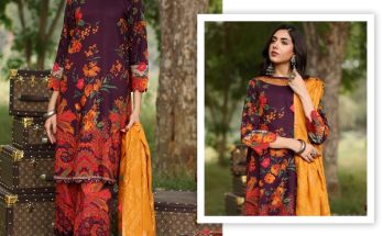 Charizma Signature Prints 2024-25 Unstitched Printed Linen with Jacquard Shawl Collection (1)