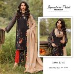 Charizma Signature Prints 2024-25 Unstitched Printed Linen with Jacquard Shawl Collection (10)