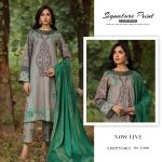 Charizma Signature Prints 2024-25 Unstitched Printed Linen with Jacquard Shawl Collection (3)