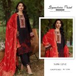 Charizma Signature Prints 2024-25 Unstitched Printed Linen with Jacquard Shawl Collection (6)