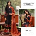 Charizma Signature Prints 2024-25 Unstitched Printed Linen with Jacquard Shawl Collection (7)