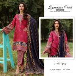 Charizma Signature Prints 2024-25 Unstitched Printed Linen with Jacquard Shawl Collection (8)