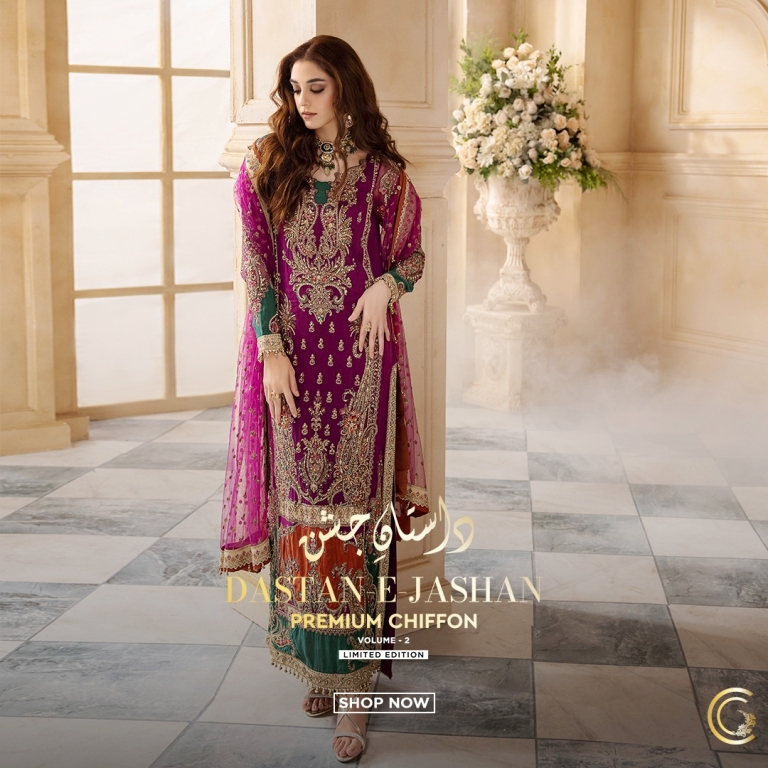 Dastan-e-Jashan Vol-2 Unstitched Premium Chiffon Collection 2024 (3)