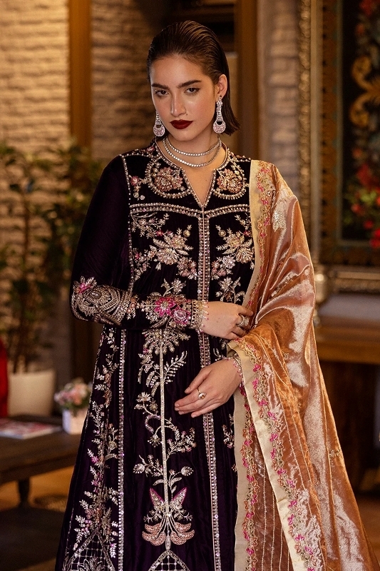 Deja Vu Unstitched Velvet Embroidered Collection 2024-25 By Mushq (7)