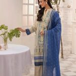 Timeless Allure Embroidered Printed Lawn 2025 By Gul Ahmed (6)