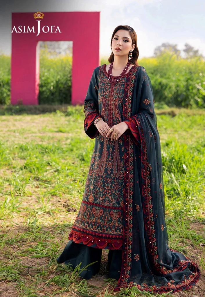 Asim Jofa Luxury Lawn 2025 Collection A New Era of Elegance (8)